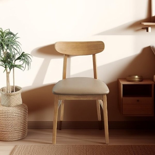 보루네오 빌드 원목 인테리어 의자 1+1 pn918
