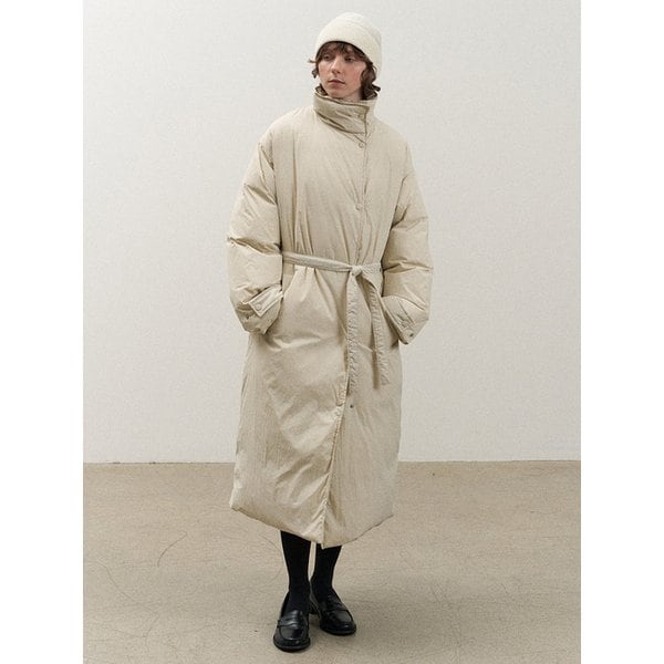 Brea Long Padding Coat (Cream)