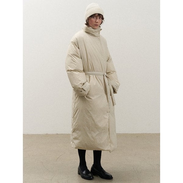 Brea Long Padding Coat (Cream)
