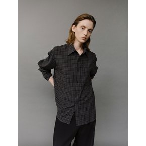 Classic tomboy shirt Plaid gray