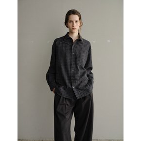 Classic tomboy shirt Plaid gray