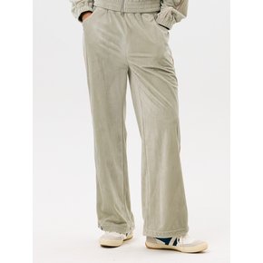 W LINE VELVET PANTS [GRAY]