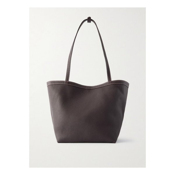 파크 스몰 텍스처 가죽 토트 다크 브라운 46376663162885358