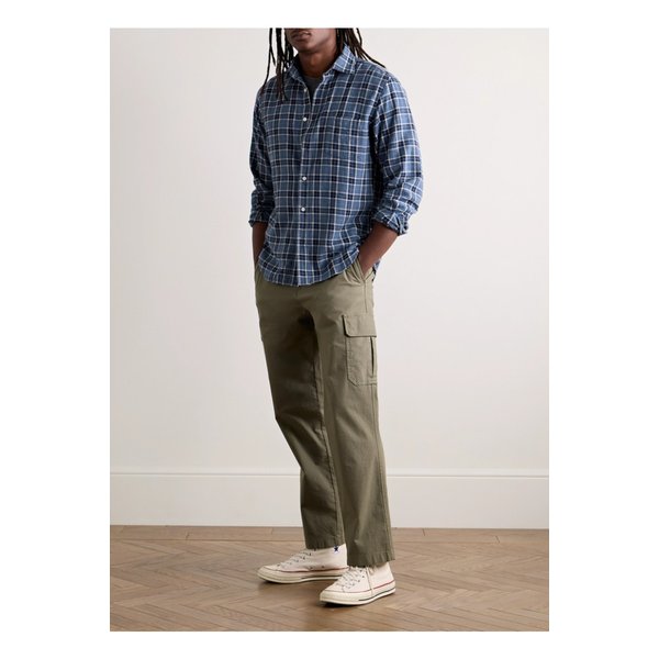 하트퍼드 폴 체크 코튼 플란넬 셔츠 46376663162884216