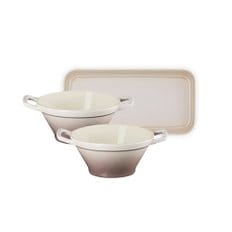 [추천세트] 카술레서빙볼&직사각접시 간편 2인 세트(3P)