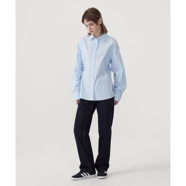 커버낫 우먼 오버핏 포플린 셔츠 Light Blue CO2501SH72LB