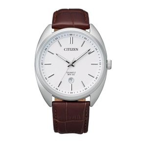 [시티즌] CITIZEN 쿼츠 남성용 시계 BI5090-09A 화이트 다이얼 브라운 가죽 밴드 해외 모델 []