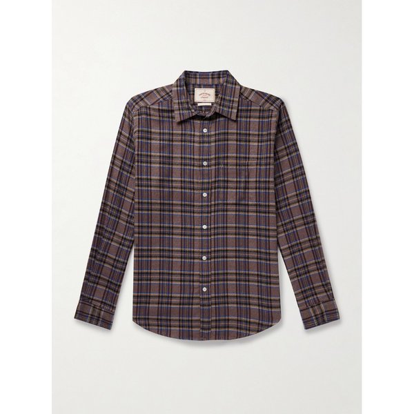 포르투기스 플란넬 테카 체크 코튼 플란넬 셔츠 46376663162911435