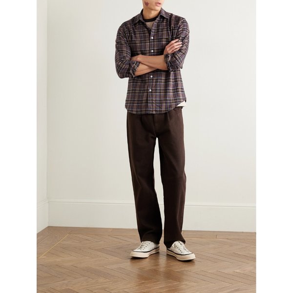 포르투기스 플란넬 테카 체크 코튼 플란넬 셔츠 46376663162911435