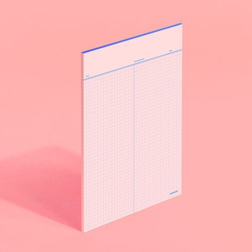 노트 페이퍼 스퀘어드 - 인디핑크