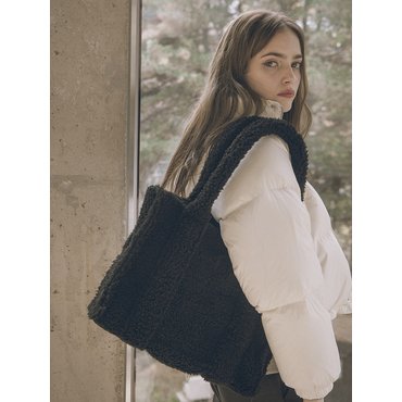 시야쥬 SIAC3015 shearing tote bag_Black_M