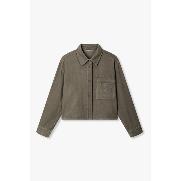 [리오더] 코듀로이 크롭 셔츠 블라우스 7125460501237