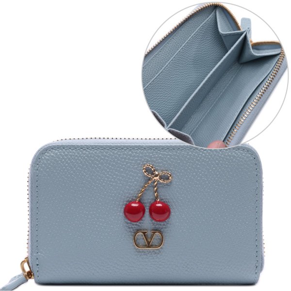 [부산점] 26SS 여성 브이로고 시그니처 지퍼 카드지갑 (8W2P0AX9 WGX ZJ4 26S)