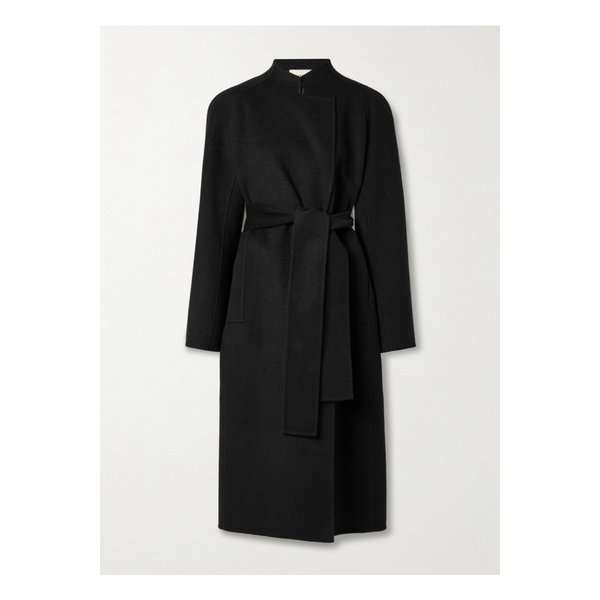 케이트 디나 벨트 울 코트 블랙 46376663162912932