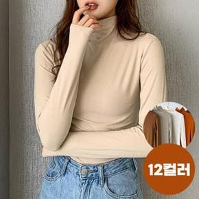 여성 목폴라 스판 긴팔 티셔츠 (S41280184)