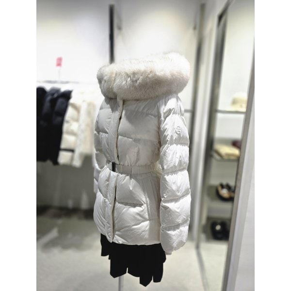 [여주점] 웨이스트 테이프 장식 숏 구스점퍼 ER4TD502