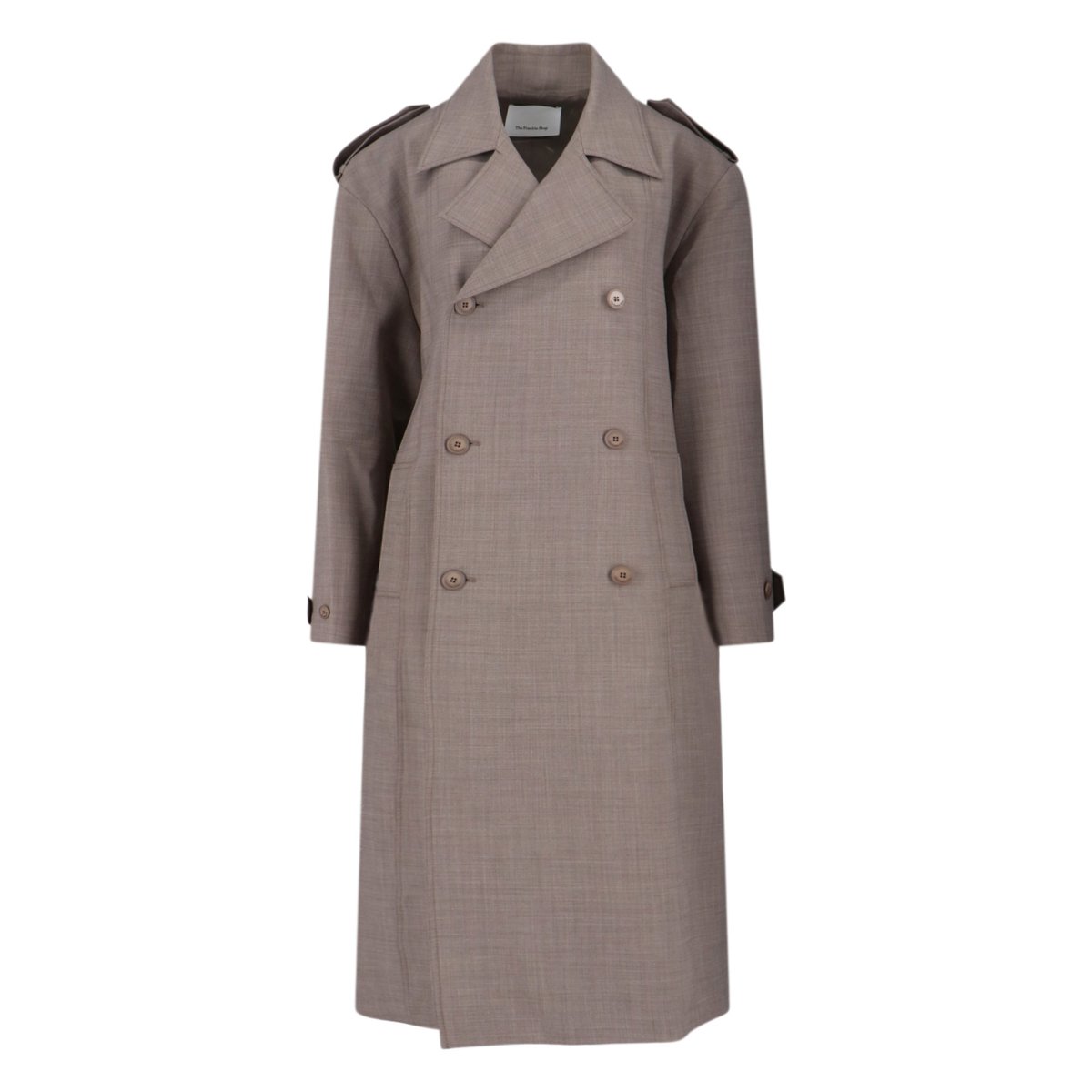 확대된 대표 더 프랭키 샵 여성 코트 FW25 Trench BLEECKER TRENCH COATTAUPE MELANGE