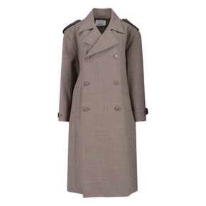 더 프랭키 샵 여성 코트 Trench BLEECKER TRENCH COATTAUPE MELANGE FW25