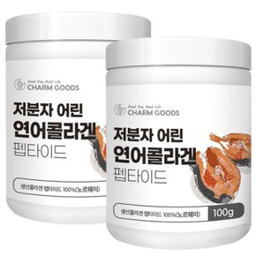 저분자 어린 연어 피쉬 콜라겐 펩타이드 100g 2통