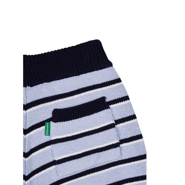 스트라이프 니트 쇼츠 (Blue)