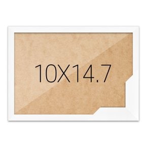 퍼즐액자 10x14.7 고급형 슬림 우드 화이트 (누니액자)