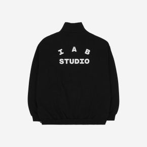 아이앱 스튜디오 하프 집업 블랙 화이트 IAB Studio Half Zip-Up Black White