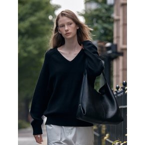 SIAC3076 Lambskin Flow Bag L_Black