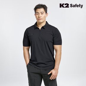 기능성 스판 반팔 블랙 카라티셔츠 TS-6201