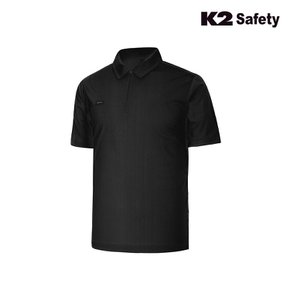기능성 스판 반팔 블랙 카라티셔츠 TS-6201