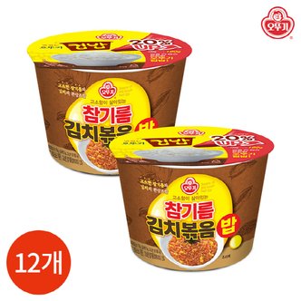 올인원마켓 (1015050) 컵밥 참기름 김치 볶음밥 259gx12개