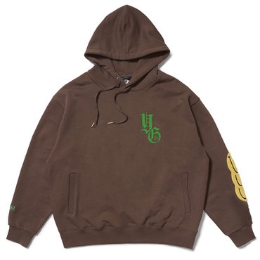 욜프 HOODIE GOTHIC BROWN 욜프 후드티 고딕 브라운