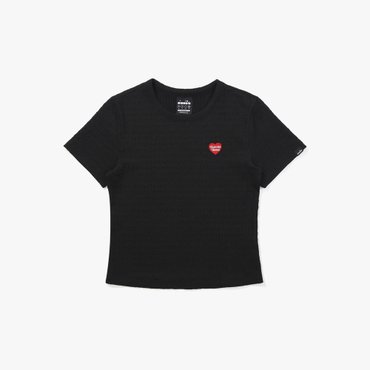 디아도라 [공식스토어] 링클 베이직 반팔 티셔츠 BLACK