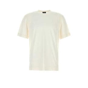 RUH386A3H718 N01 White cotton and silk t shirt
