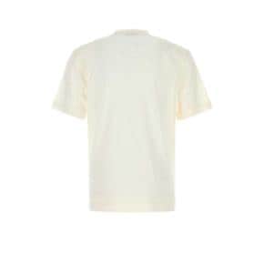 RUH386A3H718 N01 White cotton and silk t shirt