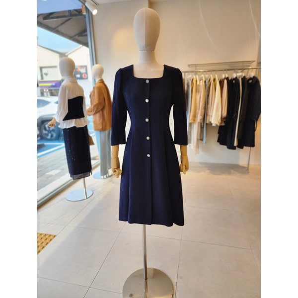 [여주점] [JJ 지고트] 여성 스퀘어넥 플레어 원피스 GS4A0OP331