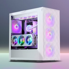 EXTREME D7 강화유리 ATX PC 케이스 미들타워 화이트