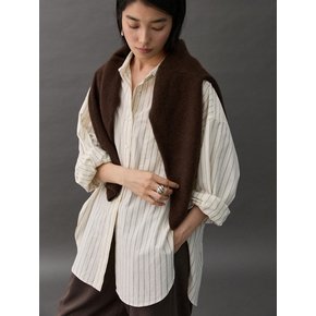 MORI STRIPE SHIRT - CREAM