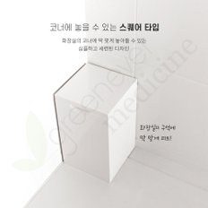 [그린에버] 일본 마나 스쿠에아 토이레폿토 사각 쓰레기통 휴지통 1.5L