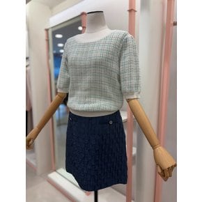 [여주점] 여성 체크텍스쳐 니트 풀오버(ITP3KPO110)