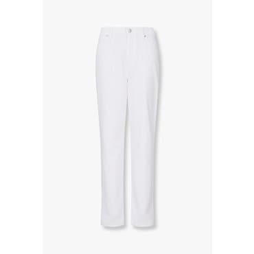 ARMANI EXCHANGE AX 여성 로고 스티치 보이프렌드 진-화이트(A424140001)
