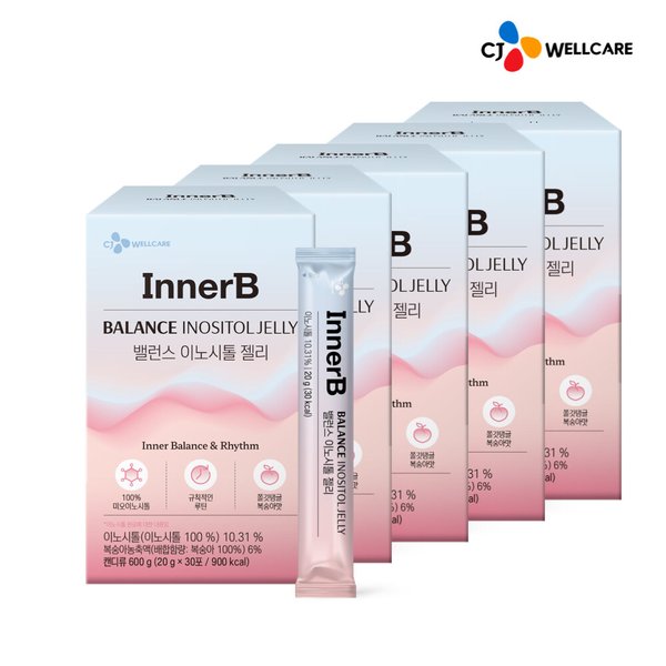 [CJ공식] 이너비 밸런스 이노시톨 젤리 5박스/5개월분