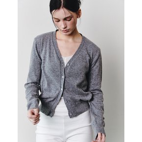 AS BASIC WOOL CARDIGAN [GREY]