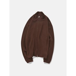 Fickle 2-WAY full zip-up / Brown