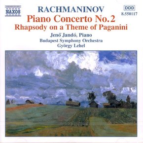 SERGEI RACHMANINOV - PIANO CONCERTO NO.2 & RHAPSODY ON A THEME OF PAGANINI/ JENO JANDO, GY