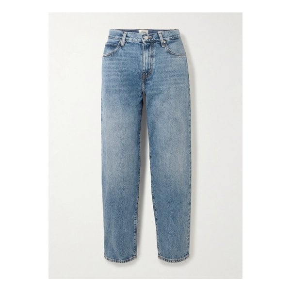 더 캔들 크롭 미드라이즈 스트레이트 진 미드 데님 46376663162833495