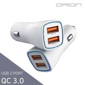 36W USB 2포트 차량용충전기 QC 3.0 케이블미포함 (WB93676)