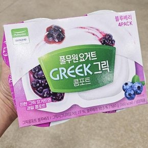 풀무원 요거트 그릭 콩포트 블루베리 140g x 4개입 코스트코