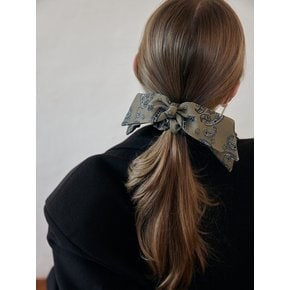 Paisley Ribbon Hair Scrunchie_2color