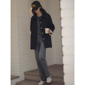 Mac half trench coat_Navy