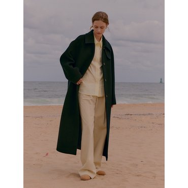 모우트 SINGLE BALMACAAN LONG COAT (dark navy)